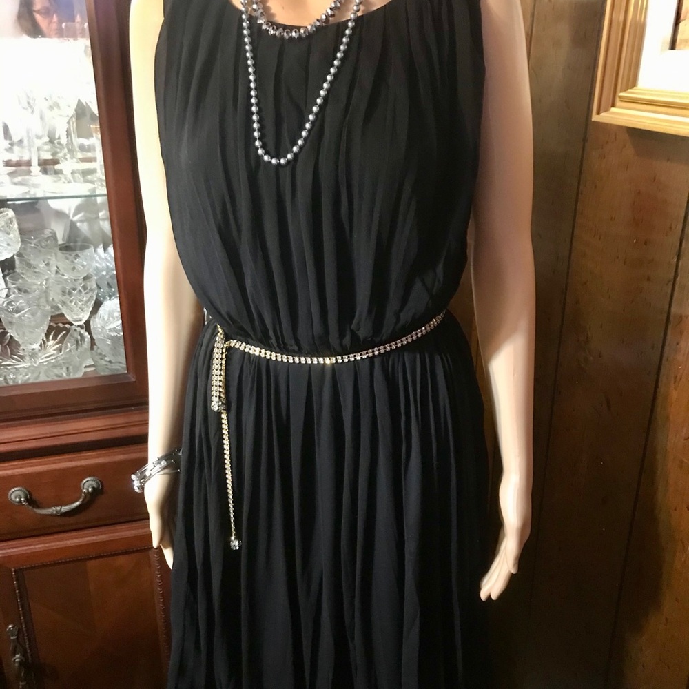 Nina Ricci cocktail silk dress France 6-8 - Picture 6 of 10